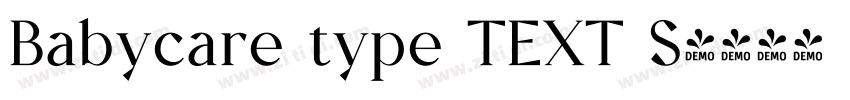 Babycare type TEXT S字体转换